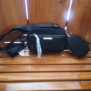 A Madden Girl Bag Black With Silver Accents